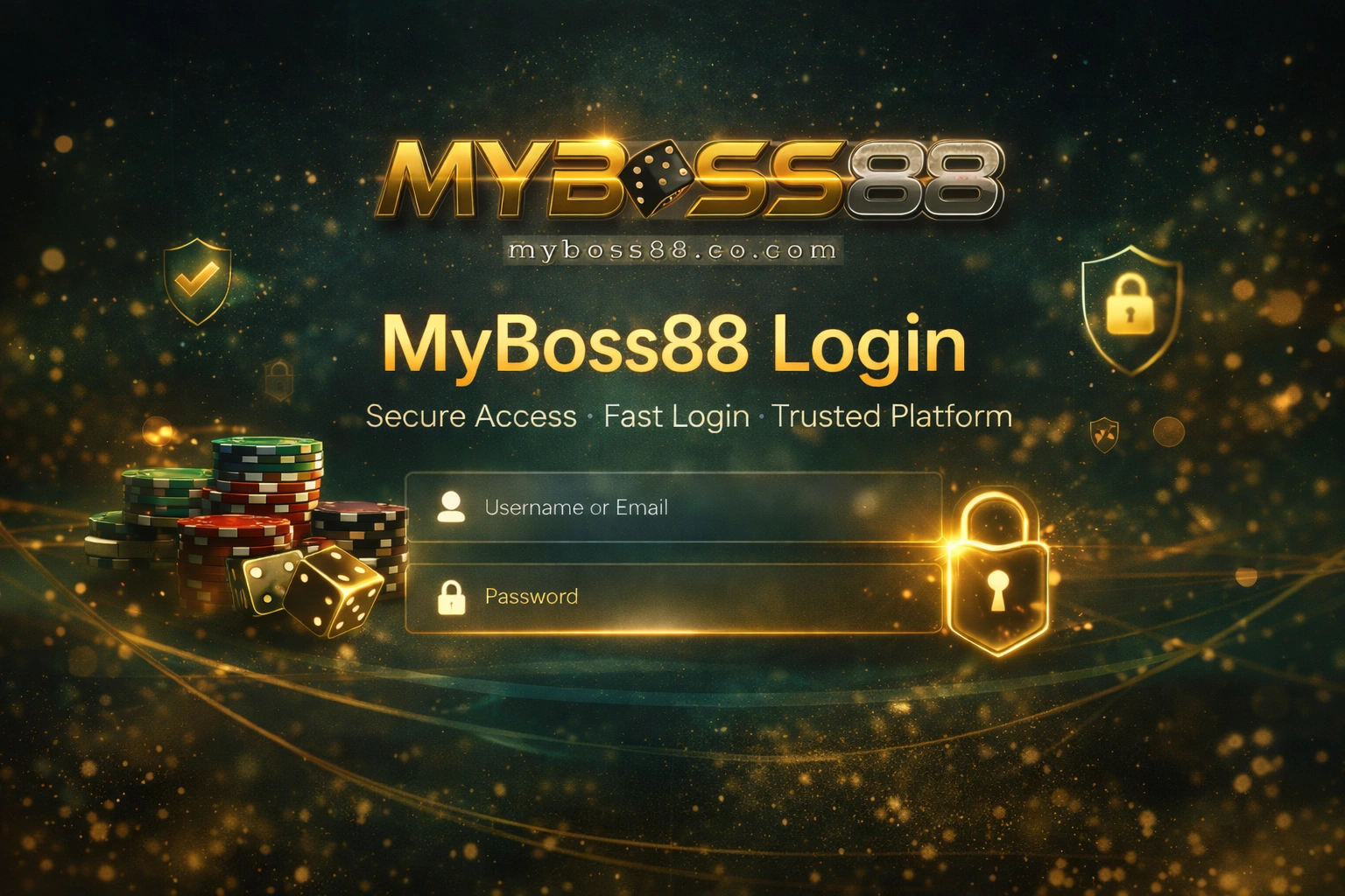 MyBoss88 login Malaysia secure access fast login trusted online casino platform