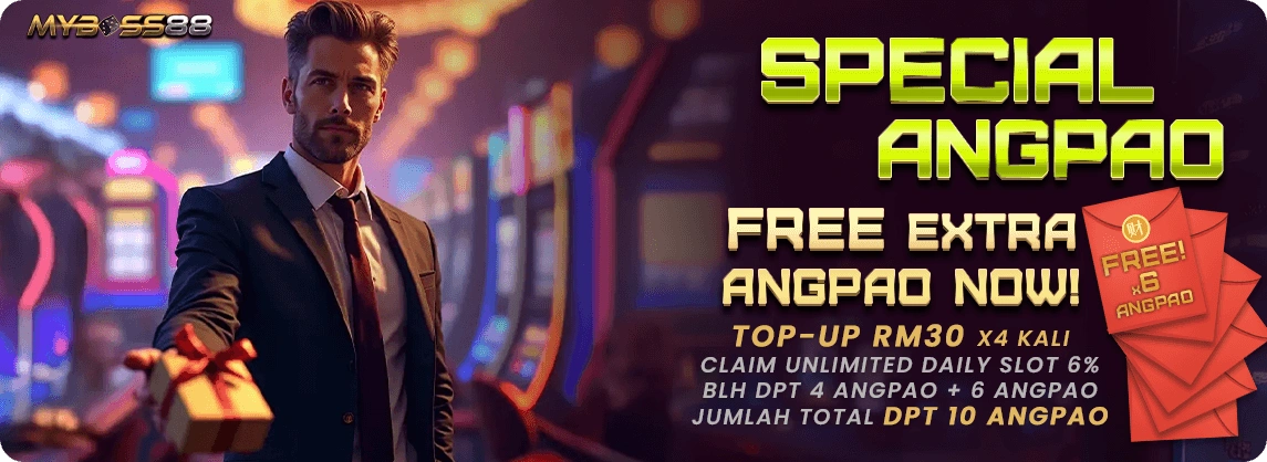 MyBoss88 Special AngPao Bonus promotion banner Malaysia