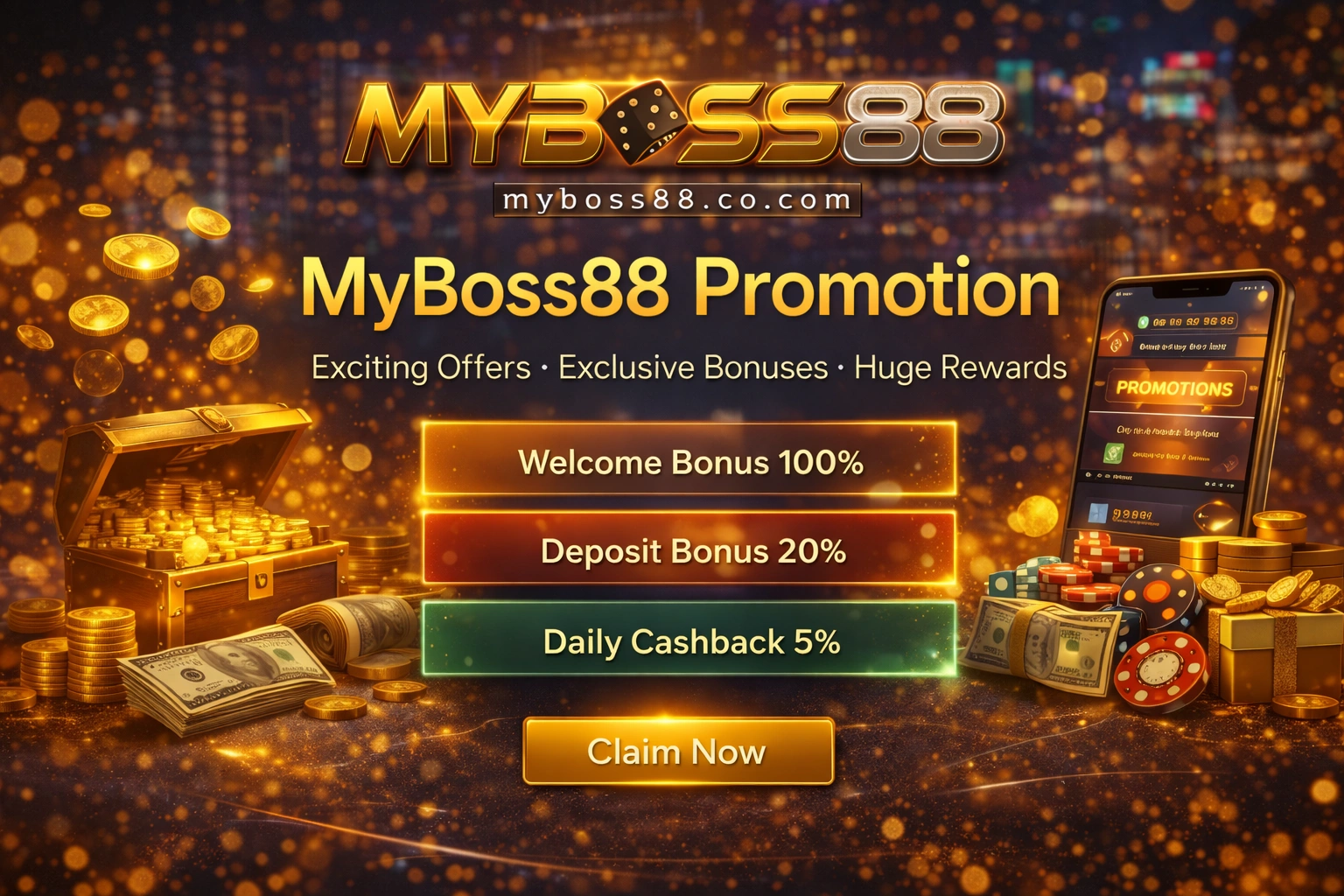 MyBoss88 promotion Malaysia free credit welcome bonus online casino rewards