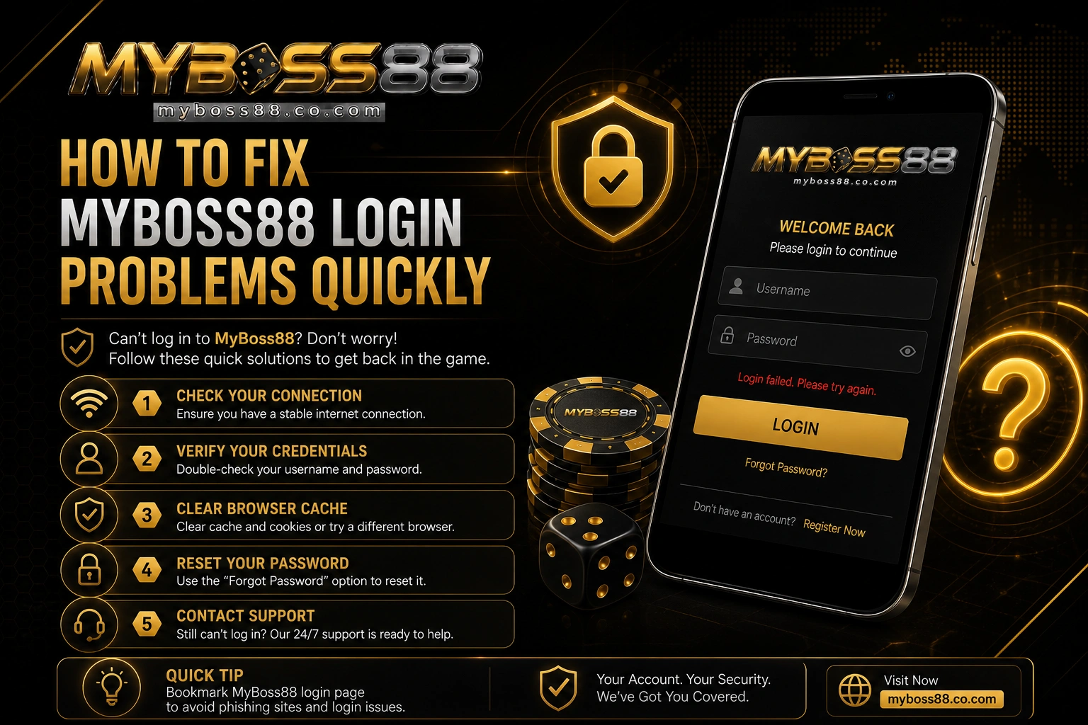 How to fix MyBoss88 login problems quickly with secure login troubleshooting tips for Malaysia users